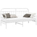 Cadru de pat de zi Alb 75 x 190 cm Oțel vopsit electrostatic - WALTI WALTI