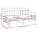 Cadru de pat de zi Alb 80 x 200 cm Oțel vopsit electrostatic - WALTI WALTI