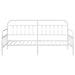 Cadru de pat de zi cu headboard Alb 90 x 200 cm Oțel - WALTI WALTI