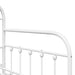 Cadru de pat de zi cu headboard Alb 100 x 200 cm Oțel - WALTI WALTI