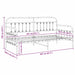 Cadru de pat de zi cu headboard Alb 100 x 200 cm Oțel - WALTI WALTI