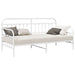 Cadru de pat de zi cu headboard Alb 107 x 203 cm Oțel - WALTI WALTI