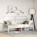 Cadru de pat de zi cu headboard Alb 75 x 190 cm Oțel - WALTI WALTI