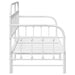Cadru de pat de zi cu headboard Alb 75 x 190 cm Oțel - WALTI WALTI
