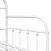Cadru de pat de zi cu headboard Alb 80 x 200 cm Oțel - WALTI WALTI
