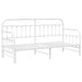 Cadru de pat de zi cu headboard Alb 80 x 200 cm Oțel - WALTI WALTI