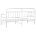 Cadru de pat de zi cu headboard Alb 80 x 200 cm Oțel - WALTI WALTI