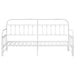 Cadru de pat de zi cu headboard Alb 80 x 200 cm Oțel - WALTI WALTI