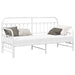 Cadru de pat de zi cu headboard Alb 80 x 200 cm Oțel - WALTI WALTI