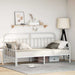 Cadru de pat de zi cu headboard Alb 90 x 190 cm Oțel - WALTI WALTI