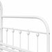 Cadru de pat de zi cu headboard Alb 90 x 200 cm Oțel - WALTI WALTI