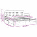 Cadru de pat de zi cu headboard Alb 90 x 200 cm Oțel - WALTI WALTI