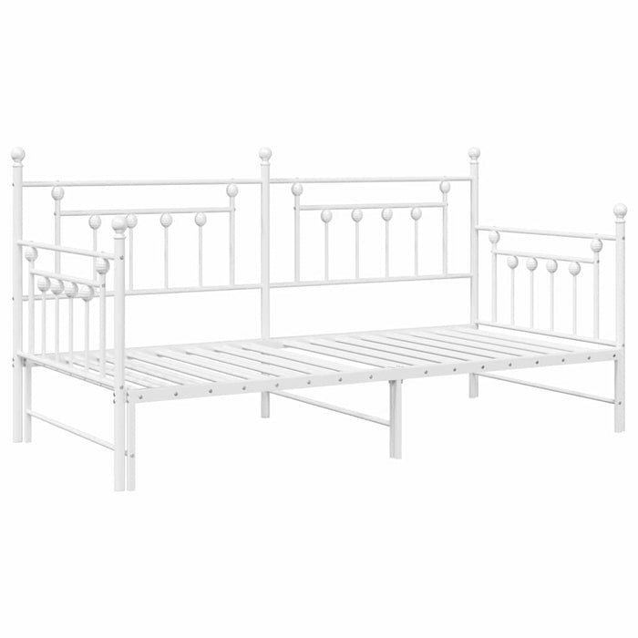 Cadru de pat de zi Alb 107 x 203 cm Oțel - WALTI WALTI