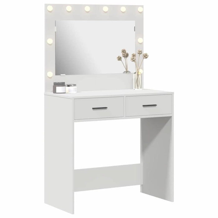 Birou de Toaletă cu sertar Alb 78,5 x 41 x 135 cm Lemn compozit - WALTI WALTI
