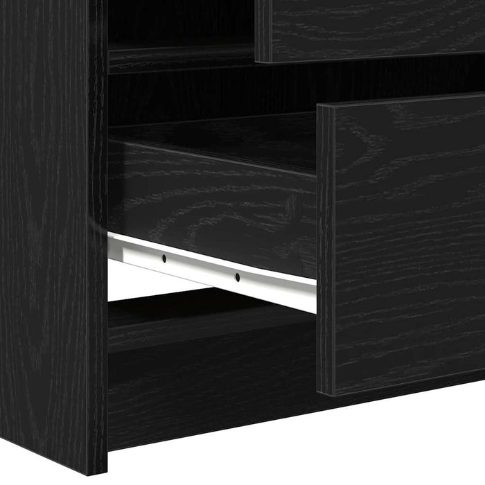 Birou de Toaletă Stejar negru 78,5 x 41 x 135 cm Lemn compozit - WALTI WALTI