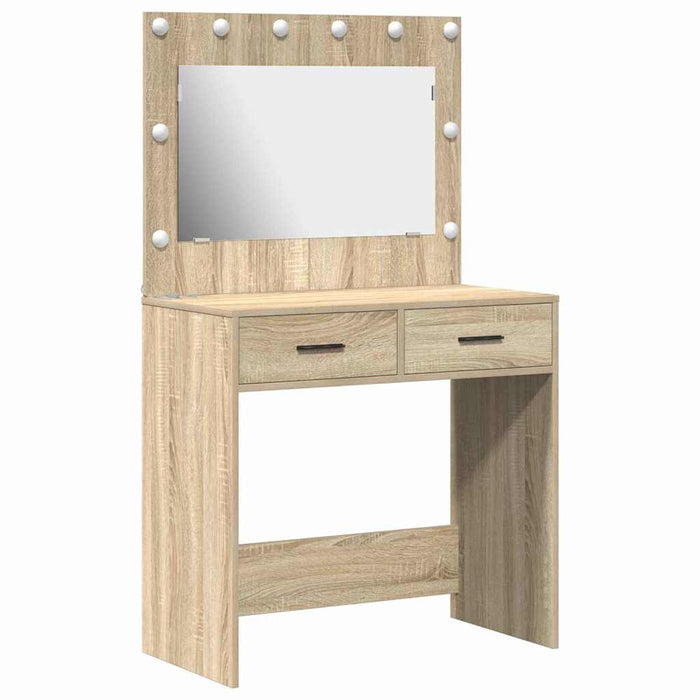 Birou de Toaletă Stejar sonoma 78,5 x 41 x 135 cm Lemn compozit - WALTI WALTI