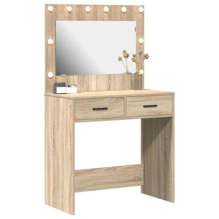 Birou de Toaletă Stejar sonoma 78,5 x 41 x 135 cm Lemn compozit - WALTI WALTI