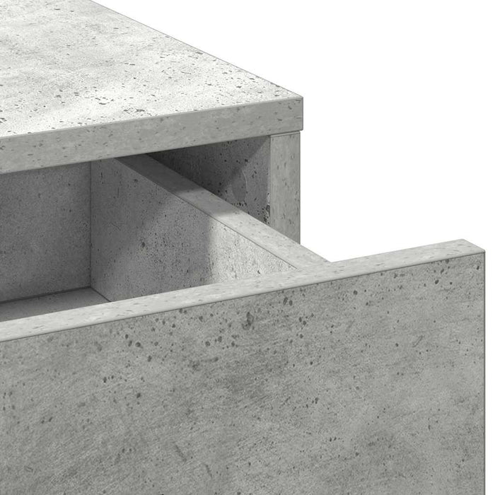 Birou de Toaletă Gri beton 78,5 x 41 x 135 cm Lemn compozit - WALTI WALTI