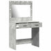 Birou de Toaletă Gri beton 78,5 x 41 x 135 cm Lemn compozit - WALTI WALTI