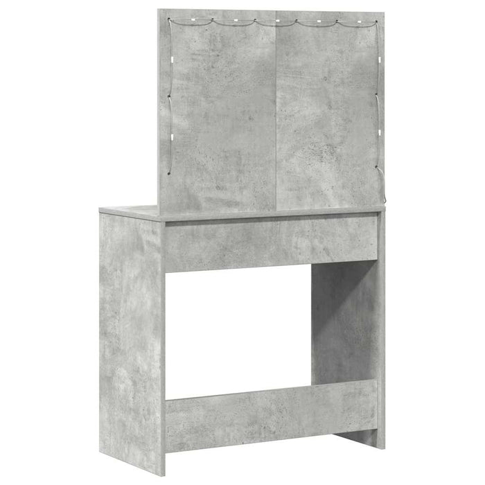 Birou de Toaletă Gri beton 78,5 x 41 x 135 cm Lemn compozit - WALTI WALTI