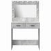 Birou de Toaletă Gri beton 78,5 x 41 x 135 cm Lemn compozit - WALTI WALTI