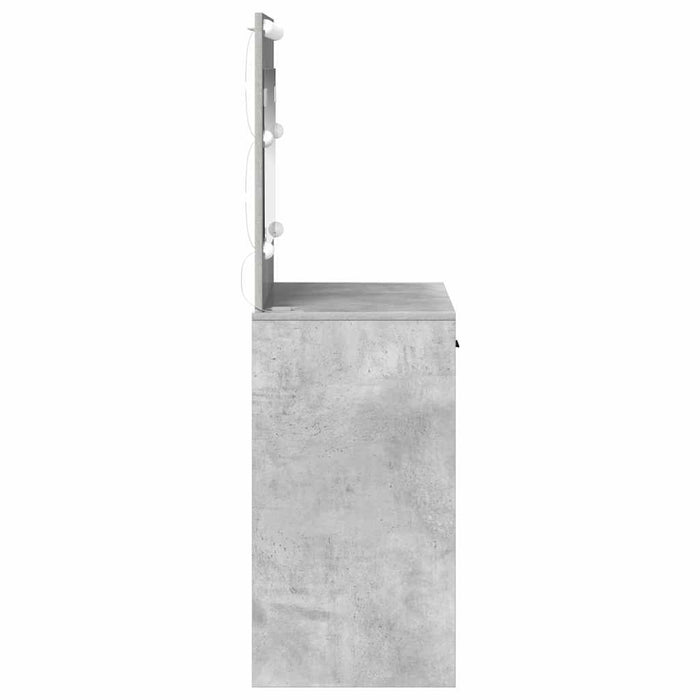 Birou de Toaletă Gri beton 78,5 x 41 x 135 cm Lemn compozit - WALTI WALTI