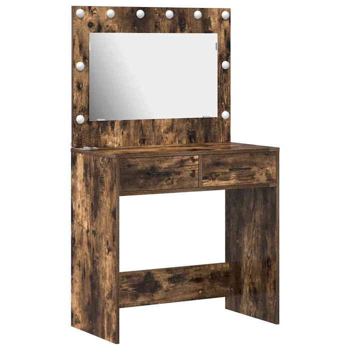 Birou de Toaletă cu sertar Stejar fumuriu 78,5 x 41 x 135 cm - WALTI WALTI