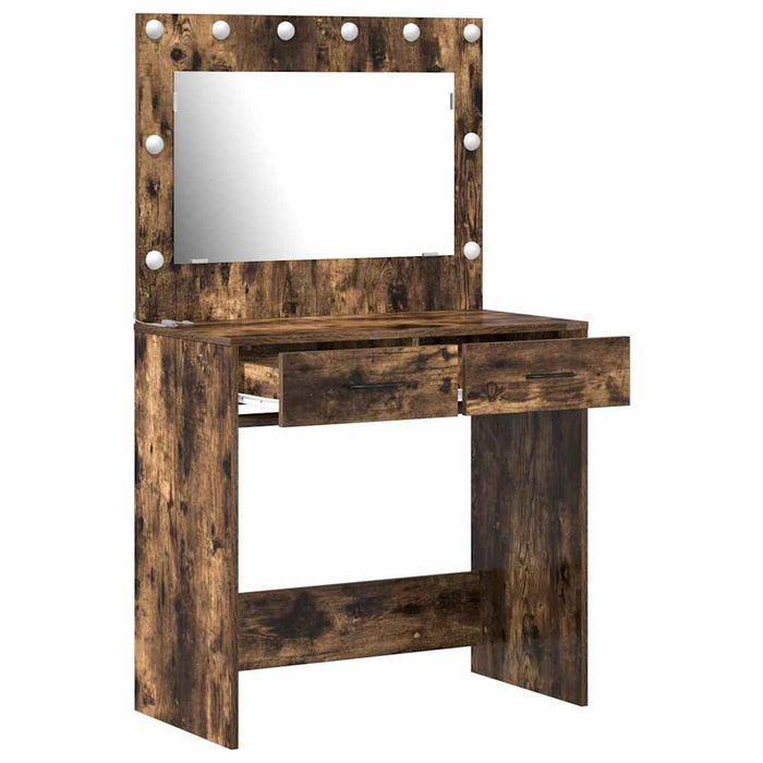 Birou de Toaletă cu sertar Stejar fumuriu 78,5 x 41 x 135 cm - WALTI WALTI