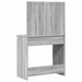 Birou de Toaletă sonoma gri 78,5 x 41 x 135 cm Lemn compozit - WALTI WALTI
