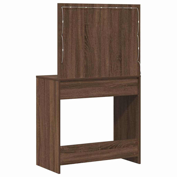 Birou de Toaletă Stejar brun 78,5 x 41 x 135 cm Lemn compozit - WALTI WALTI