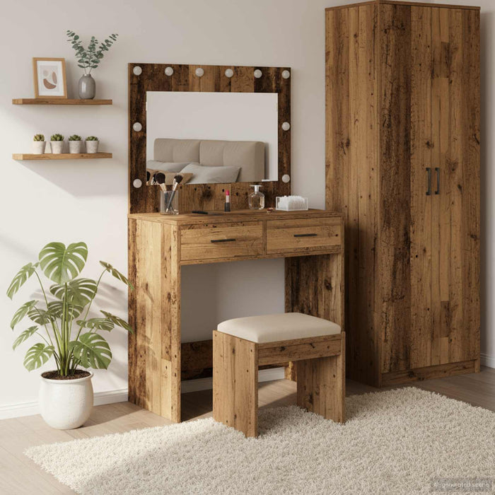 Birou de Toaletă Lemn Vechi 78,5 x 41 x 135 cm Lemn compozit - WALTI WALTI