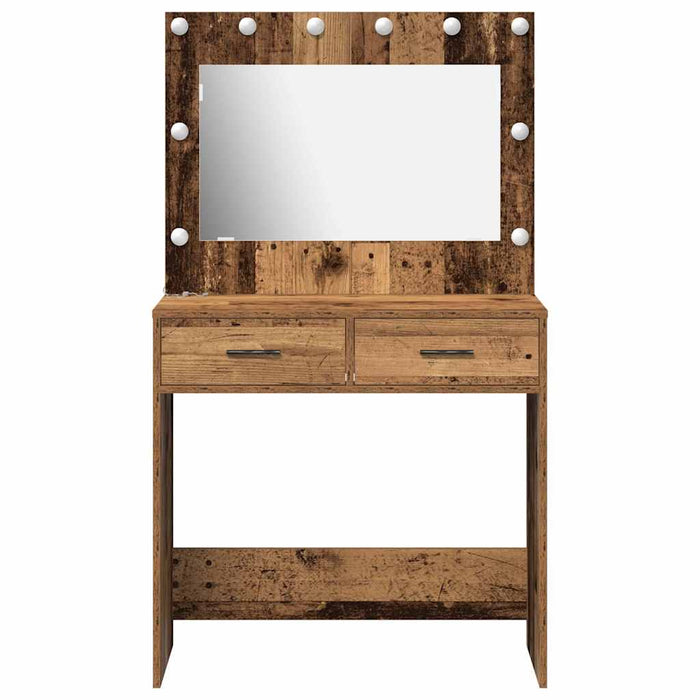 Birou de Toaletă Lemn Vechi 78,5 x 41 x 135 cm Lemn compozit - WALTI WALTI