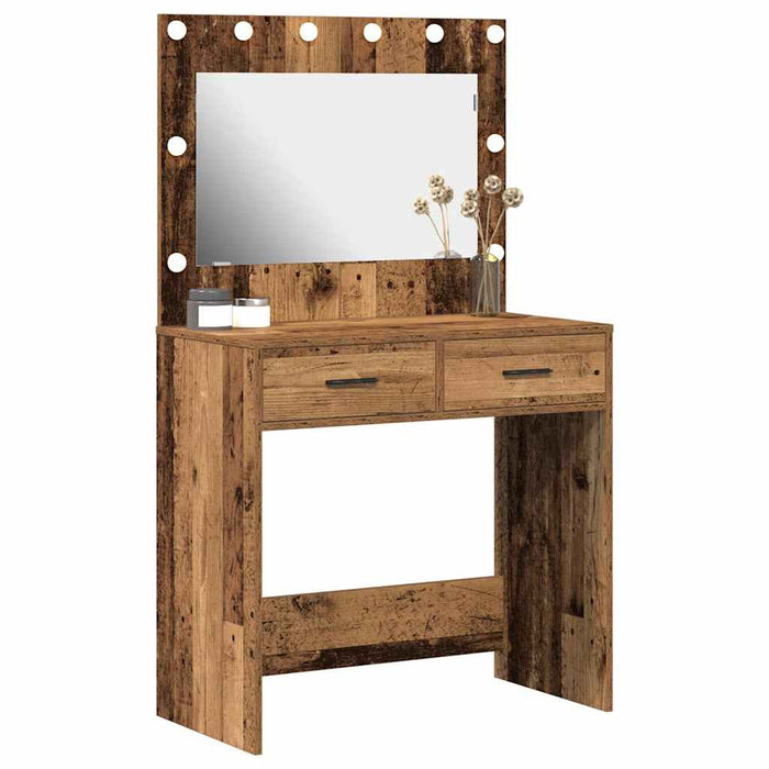 Birou de Toaletă Lemn Vechi 78,5 x 41 x 135 cm Lemn compozit - WALTI WALTI