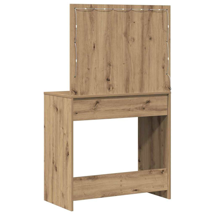 Birou de Toaletă cu sertar stejar artizanal 78,5 x 41 x 135 cm - WALTI WALTI