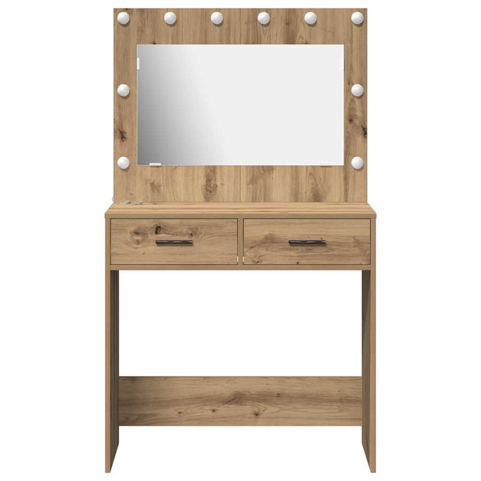 Birou de Toaletă cu sertar stejar artizanal 78,5 x 41 x 135 cm - WALTI WALTI