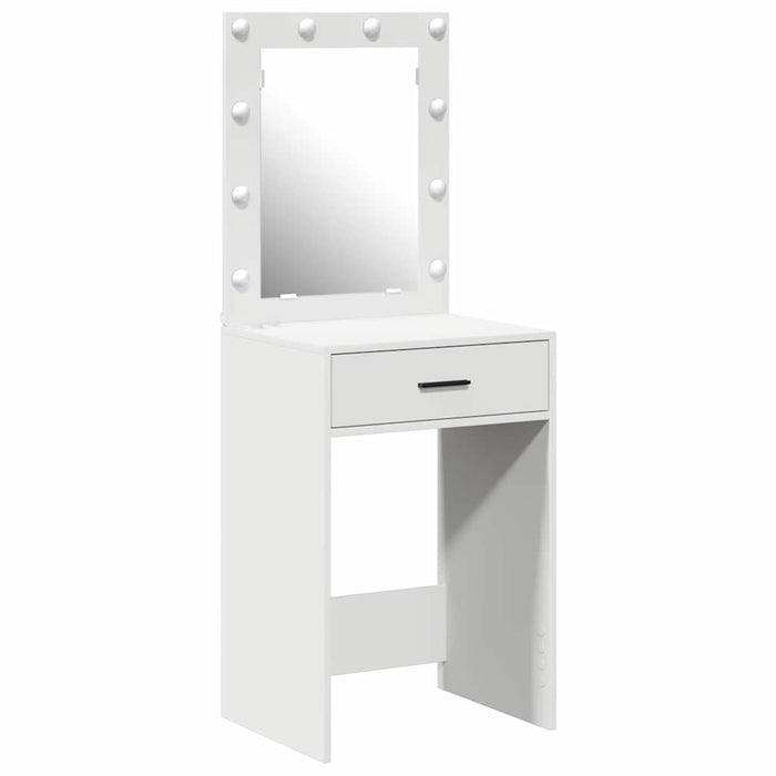Birou de Toaletă cu sertar Alb 50 x 41 x 135 cm Lemn compozit - WALTI WALTI