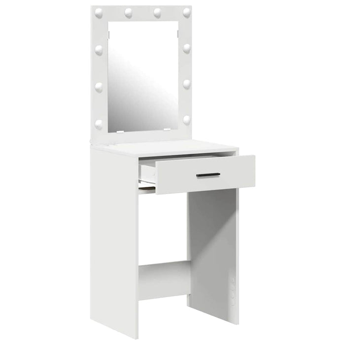Birou de Toaletă cu sertar Alb 50 x 41 x 135 cm Lemn compozit - WALTI WALTI