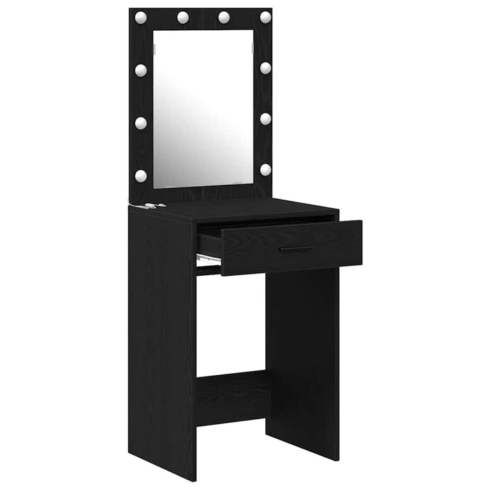 Birou de Toaletă Stejar negru 50 x 41 x 135 cm Lemn compozit - WALTI WALTI