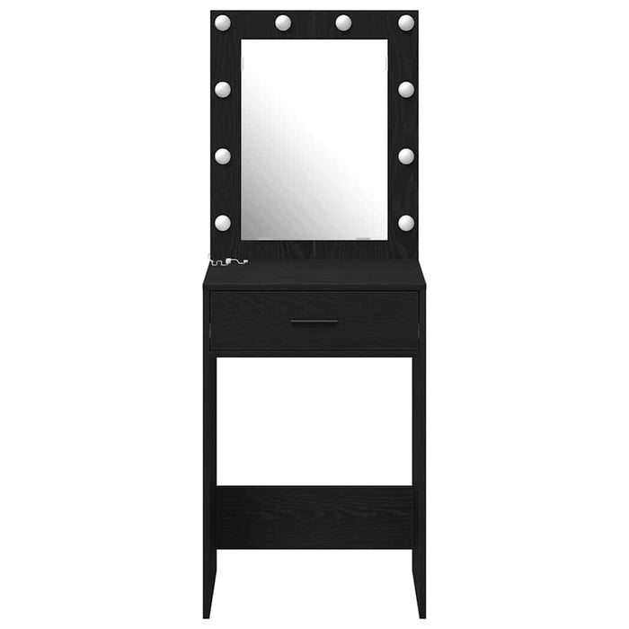 Birou de Toaletă Stejar negru 50 x 41 x 135 cm Lemn compozit - WALTI WALTI