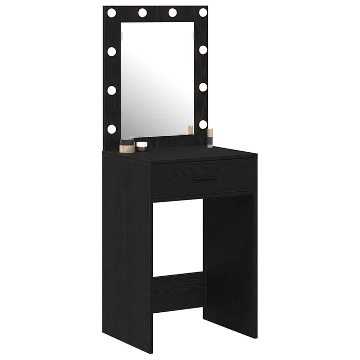 Birou de Toaletă Stejar negru 50 x 41 x 135 cm Lemn compozit - WALTI WALTI