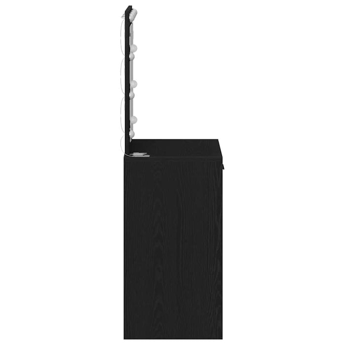 Birou de Toaletă Stejar negru 50 x 41 x 135 cm Lemn compozit - WALTI WALTI
