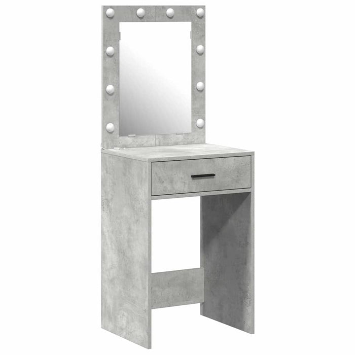 Birou de Toaletă Gri beton 50 x 41 x 135 cm Lemn compozit - WALTI WALTI