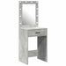 Birou de Toaletă Gri beton 50 x 41 x 135 cm Lemn compozit - WALTI WALTI