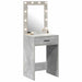Birou de Toaletă Gri beton 50 x 41 x 135 cm Lemn compozit - WALTI WALTI