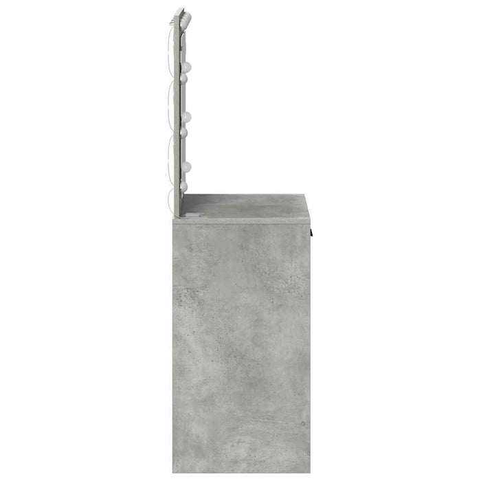 Birou de Toaletă Gri beton 50 x 41 x 135 cm Lemn compozit - WALTI WALTI