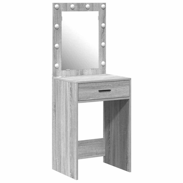 Birou de Toaletă Gri Sonoma 50 x 41 x 135 cm Lemn compozit - WALTI WALTI