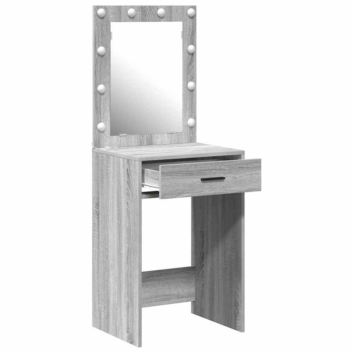 Birou de Toaletă Gri Sonoma 50 x 41 x 135 cm Lemn compozit - WALTI WALTI