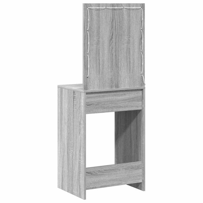 Birou de Toaletă Gri Sonoma 50 x 41 x 135 cm Lemn compozit - WALTI WALTI