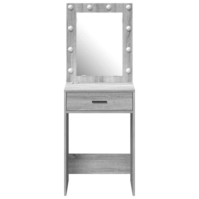 Birou de Toaletă Gri Sonoma 50 x 41 x 135 cm Lemn compozit - WALTI WALTI
