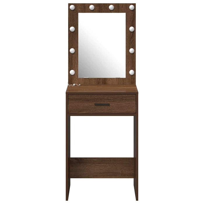 Birou de Toaletă Stejar închis 50 x 41 x 135 cm Lemn compozit - WALTI WALTI